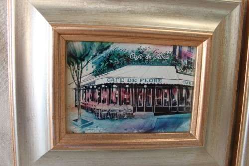 3x fabulously framed and signed Mike Fitzpatrick "French Series" prints - bid/print