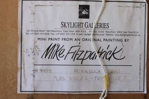 3x fabulously framed and signed Mike Fitzpatrick "French Series" prints - bid/print