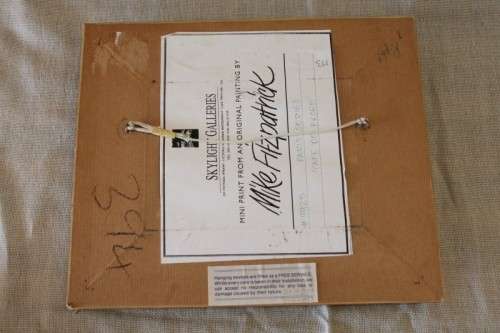 3x fabulously framed and signed Mike Fitzpatrick "French Series" prints - bid/print