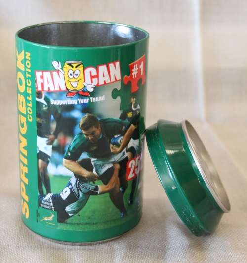 A fantastic limited edition Springbok Fan Can jigsaw puzzle of John Smit in good condition RS17Sale