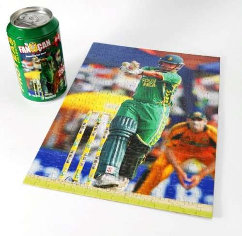 An awesome limited edition Proteas Fan Can jigsaw puzzle of JP Duminy in good condition RS17Sale