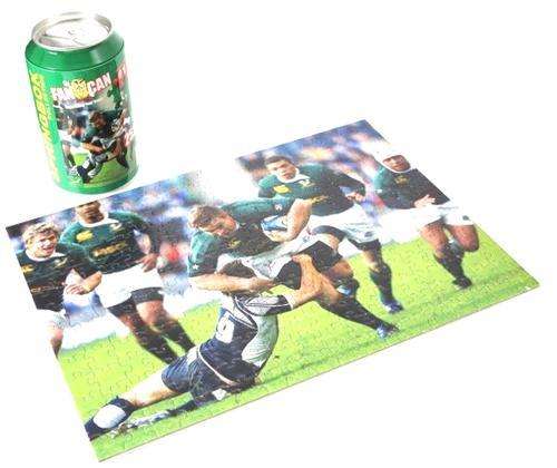A fantastic limited edition Springbok Fan Can jigsaw puzzle of John Smit in good condition RS17Sale