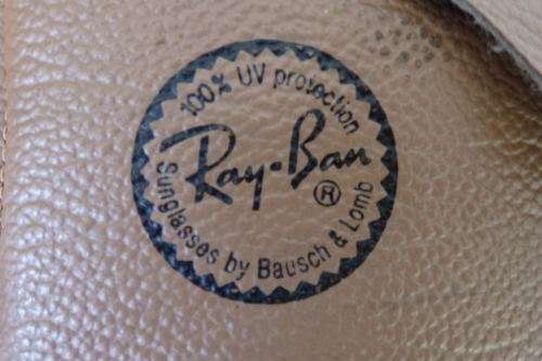 A wonderful pair of vintage authentic Ray Ban aviators in original brown pouch in good condition