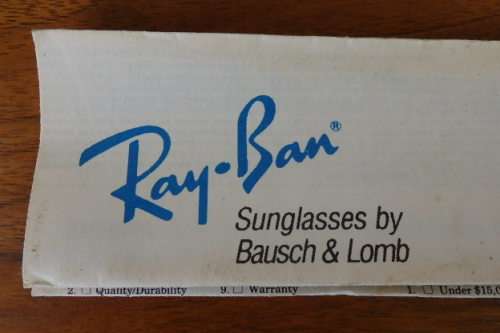 A wonderful pair of vintage authentic Ray Ban aviators in original brown pouch in good condition