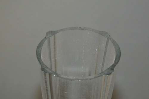 2x Gorgeous Tall Slender "Single Stem" Glass Vases with awesome thick bases - Bid/Vase