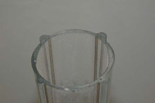 2x Gorgeous Tall Slender "Single Stem" Glass Vases with awesome thick bases - Bid/Vase