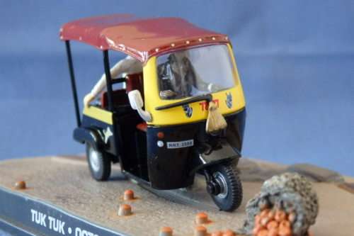 An awesome James Bond 007 "Tuk Tuk'' die cast model car from the movie "Octopussy''