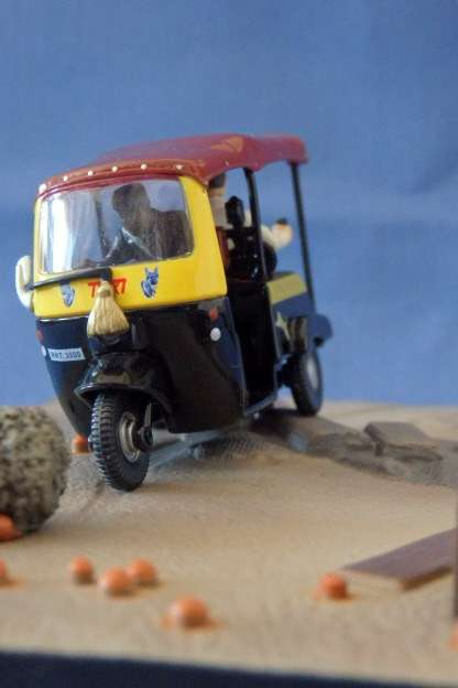 An awesome James Bond 007 "Tuk Tuk'' die cast model car from the movie "Octopussy''