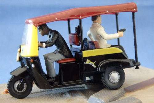 An awesome James Bond 007 "Tuk Tuk'' die cast model car from the movie "Octopussy''