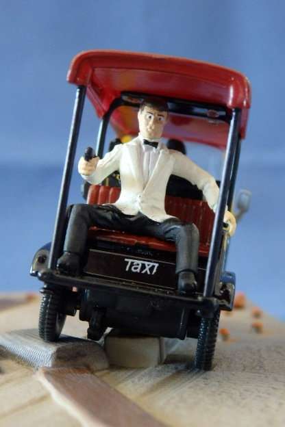 An awesome James Bond 007 "Tuk Tuk'' die cast model car from the movie "Octopussy''