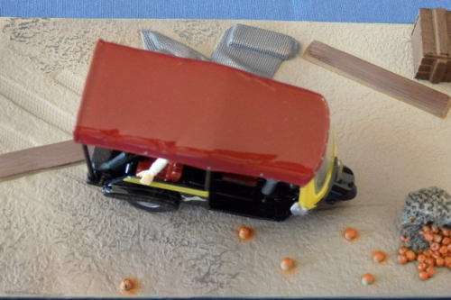 An awesome James Bond 007 "Tuk Tuk'' die cast model car from the movie "Octopussy''