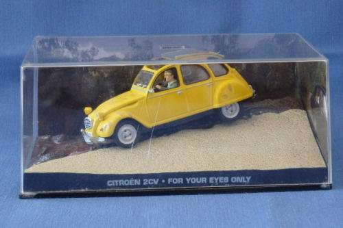 An awesome James Bond 007 "Citroen 2CV'' die cast model car from the movie "For your eyes only''