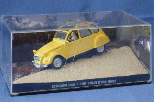 An awesome James Bond 007 "Citroen 2CV'' die cast model car from the movie "For your eyes only''