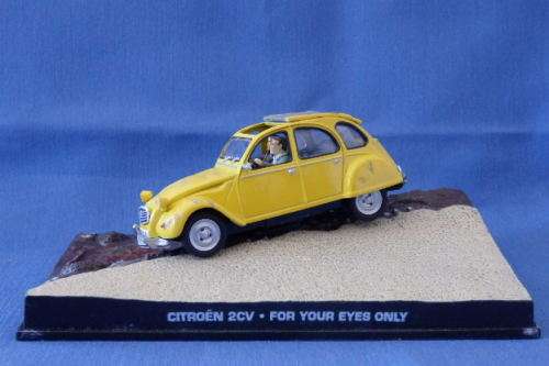 An awesome James Bond 007 "Citroen 2CV'' die cast model car from the movie "For your eyes only''