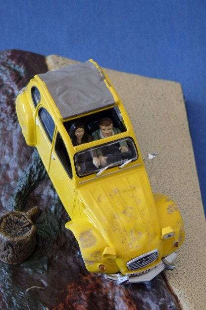 An awesome James Bond 007 "Citroen 2CV'' die cast model car from the movie "For your eyes only''