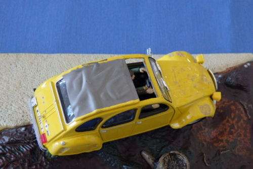 An awesome James Bond 007 "Citroen 2CV'' die cast model car from the movie "For your eyes only''