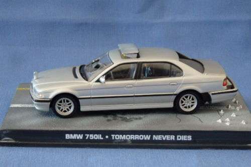 An awesome James Bond 007 "BMW 750iL'' die cast model car from the movie "Tomorrow Never Dies''