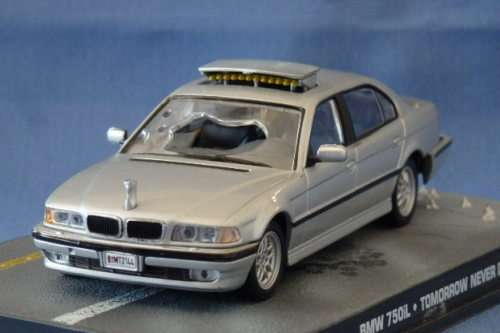 An awesome James Bond 007 "BMW 750iL'' die cast model car from the movie "Tomorrow Never Dies''