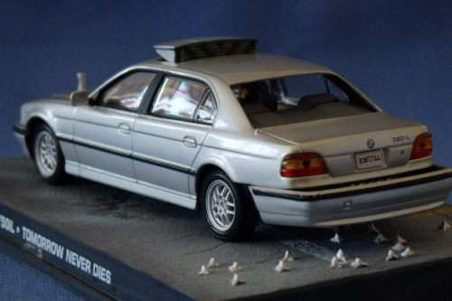 An awesome James Bond 007 "BMW 750iL'' die cast model car from the movie "Tomorrow Never Dies''
