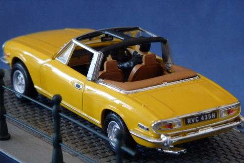 An awesome James Bond 007 "Triumph Stag'' die cast model car from the movie "Diamonds are forever''