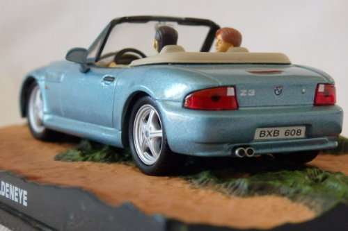 An awesome James Bond 007 "BMW Z3'' die cast model car from the movie "Goldeneye''