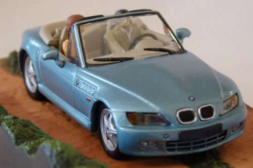 An awesome James Bond 007 "BMW Z3'' die cast model car from the movie "Goldeneye''