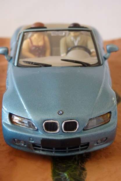 An awesome James Bond 007 "BMW Z3'' die cast model car from the movie "Goldeneye''