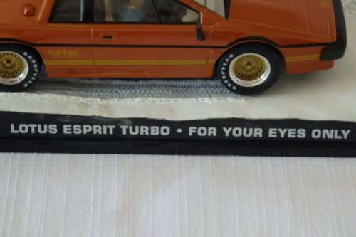 An awesome James Bond 007 "Lotus Esprit Turbo'' die cast model from the movie "For your eyes only''