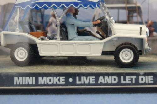 An awesome James Bond 007 "Mini Moke'' die cast model car from the movie "Live and let die''