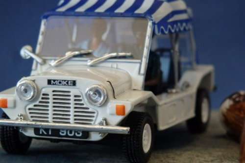 An awesome James Bond 007 "Mini Moke'' die cast model car from the movie "Live and let die''