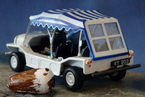 An awesome James Bond 007 "Mini Moke'' die cast model car from the movie "Live and let die''