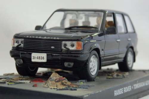 An awesome James Bond 007 "Range Rover'' die cast model car from the movie "Tomorrow never dies''