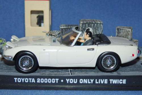 An awesome James Bond 007 "Toyota 2000 GT'' die cast model car from the movie "You only live twice''