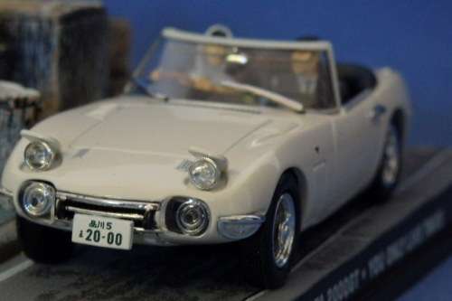 An awesome James Bond 007 "Toyota 2000 GT'' die cast model car from the movie "You only live twice''