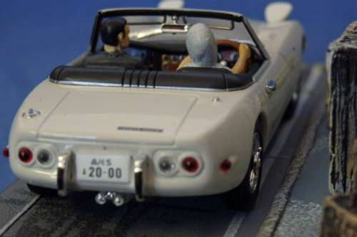 An awesome James Bond 007 "Toyota 2000 GT'' die cast model car from the movie "You only live twice''