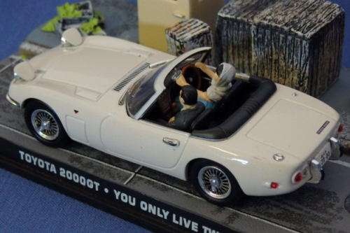 An awesome James Bond 007 "Toyota 2000 GT'' die cast model car from the movie "You only live twice''