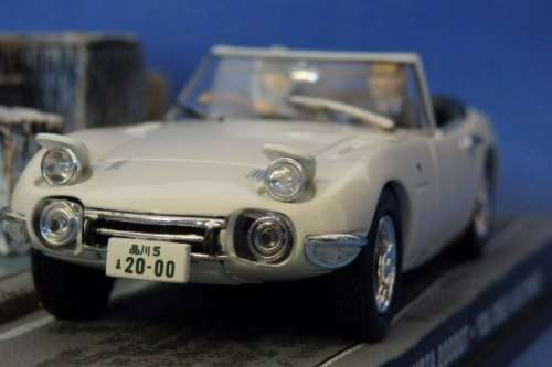 An awesome James Bond 007 "Toyota 2000 GT'' die cast model car from the movie "You only live twice''
