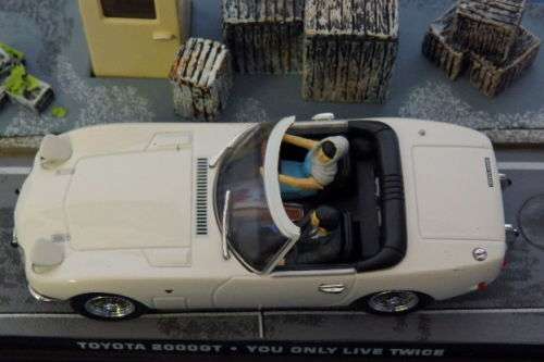 An awesome James Bond 007 "Toyota 2000 GT'' die cast model car from the movie "You only live twice''