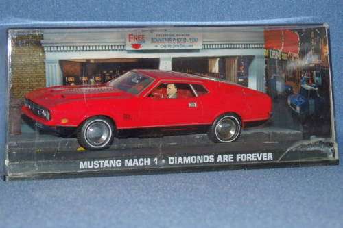 An awesome James Bond 007 "Mustang Mach 1'' die cast model from the movie "Diamonds are forever''