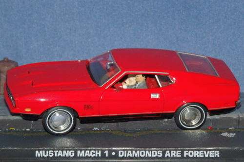 An awesome James Bond 007 "Mustang Mach 1'' die cast model from the movie "Diamonds are forever''