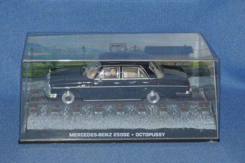An awesome James Bond 007 "Mercedes Benz 250 SE'' die cast model car from the movie "Octopussy''