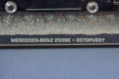 An awesome James Bond 007 "Mercedes Benz 250 SE'' die cast model car from the movie "Octopussy''