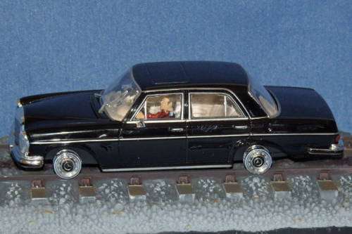 An awesome James Bond 007 "Mercedes Benz 250 SE'' die cast model car from the movie "Octopussy''