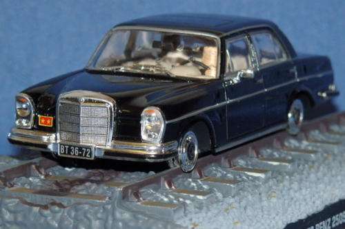 An awesome James Bond 007 "Mercedes Benz 250 SE'' die cast model car from the movie "Octopussy''
