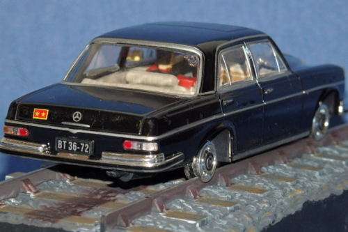 An awesome James Bond 007 "Mercedes Benz 250 SE'' die cast model car from the movie "Octopussy''