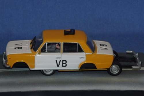 An awesome James Bond 007 "Lada 1500'' die cast model car from the movie "The living daylights''