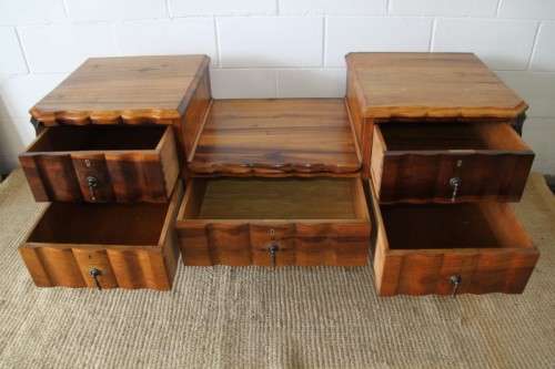 A fabulous, elegant and solid stinkwood ball & claw dresser with five drawers and carved trimmings