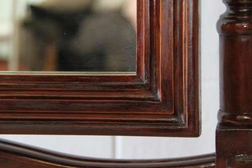 A spectacular antique Victorian large rosewood ball and claw cheval mirror - 1,9m high!