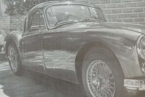 A wonderful black and white print of a 1968 MGA Mark II by Dean Scott Simon -  RS17