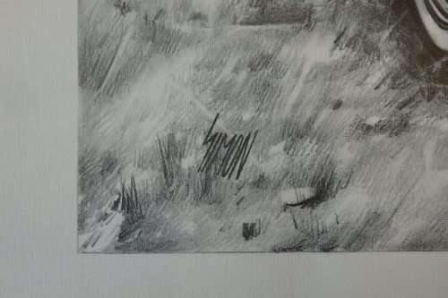 A sensational black & white print of a 1959 Chev Belair by Dean Scott Simon - RS17